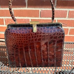 Elegant vintage authentic alligator Bag